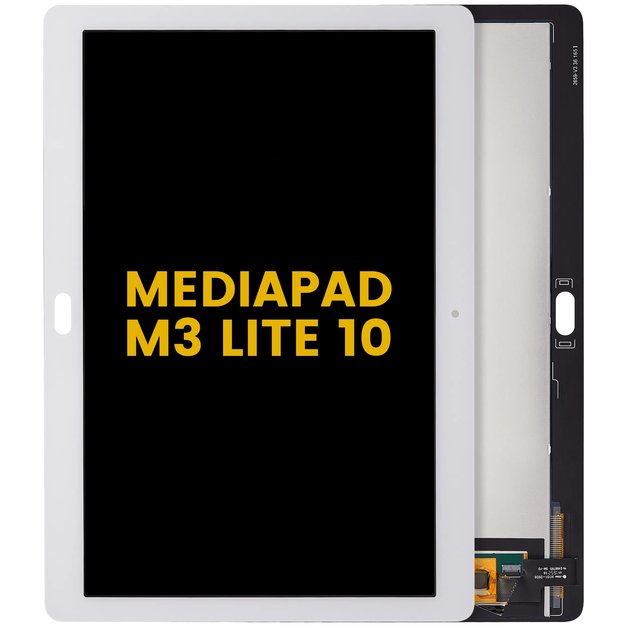 LCD-Display ohne Rahmen Compatible für Huawei MediaPad M3 Lite 10 (Refurbished) (Weiß)