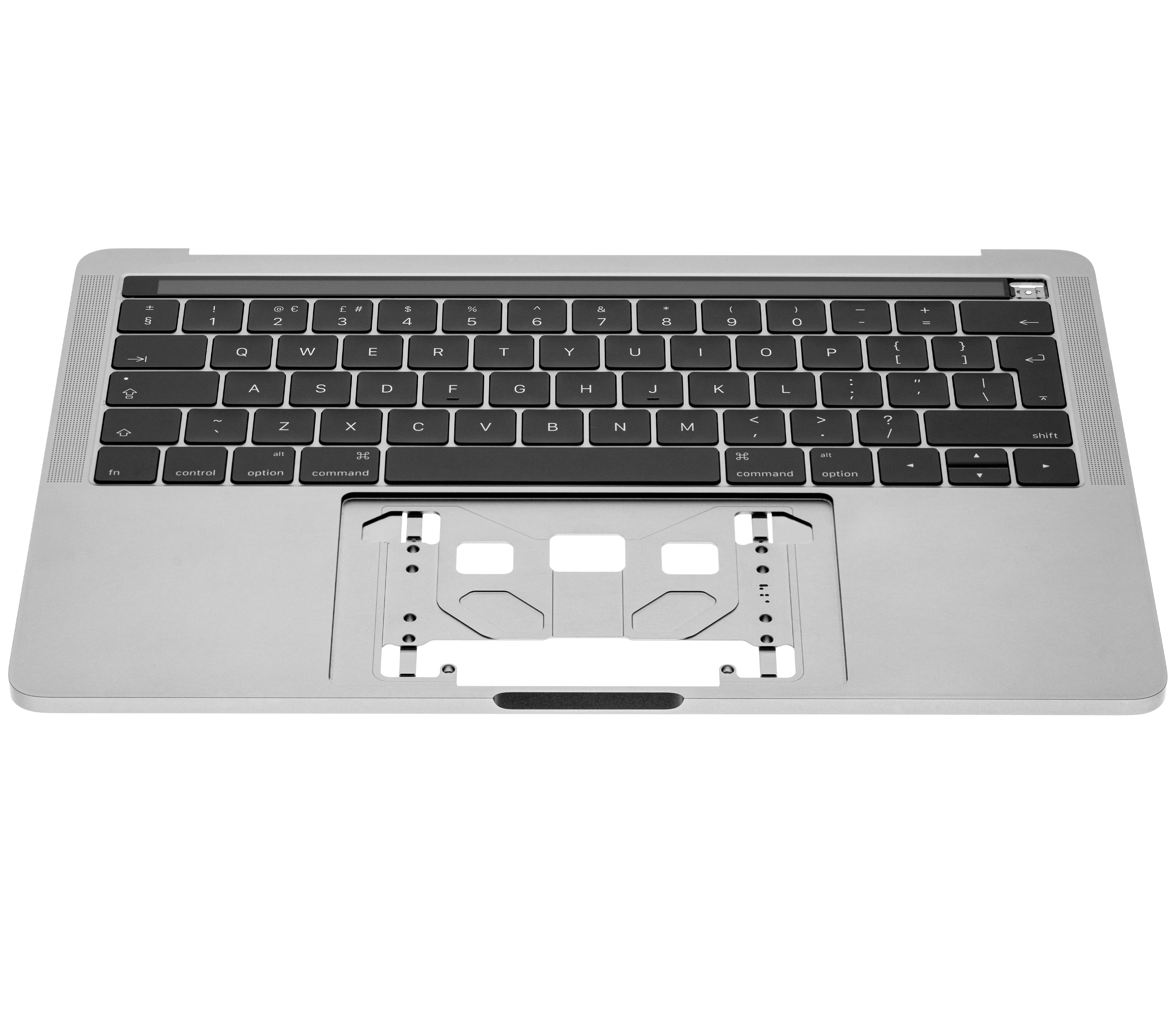 Top Case mit Keyboard (ISO UK) für MacBook Pro 13" A1989 (2018-2019) (gebrauchter OEM-Ausbau, Qualität A) (Space Grau)