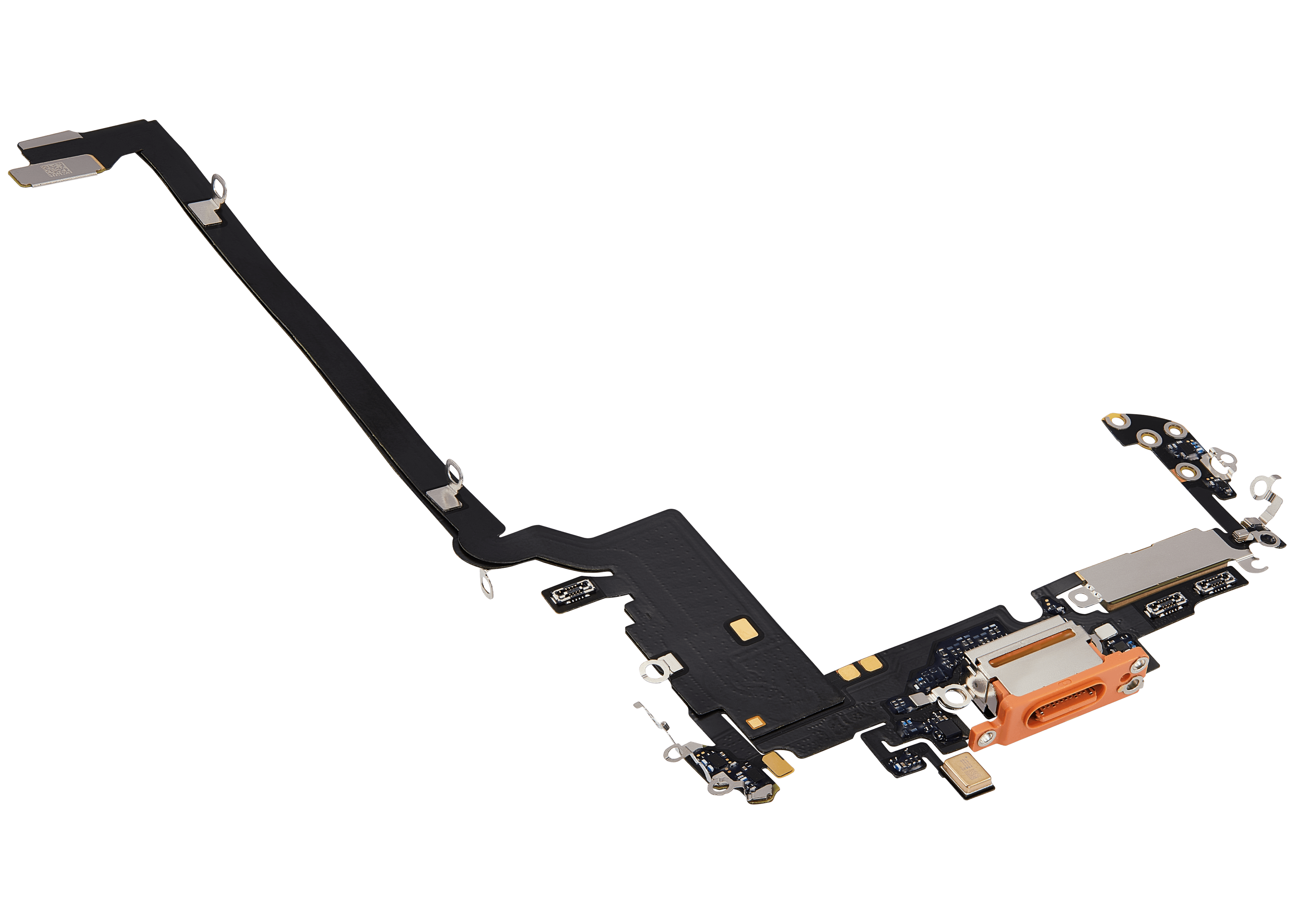 Ladebuchse Flex Cable für iPhone 17 Pro Max (gebrauchter OEM-Ausbau) (Internationale Version) (Cosmic Orange)