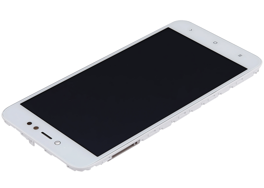 LCD-Display mit Rahmen für Xiaomi Redmi Note 5A (Aftermarket Plus) (Weiß)