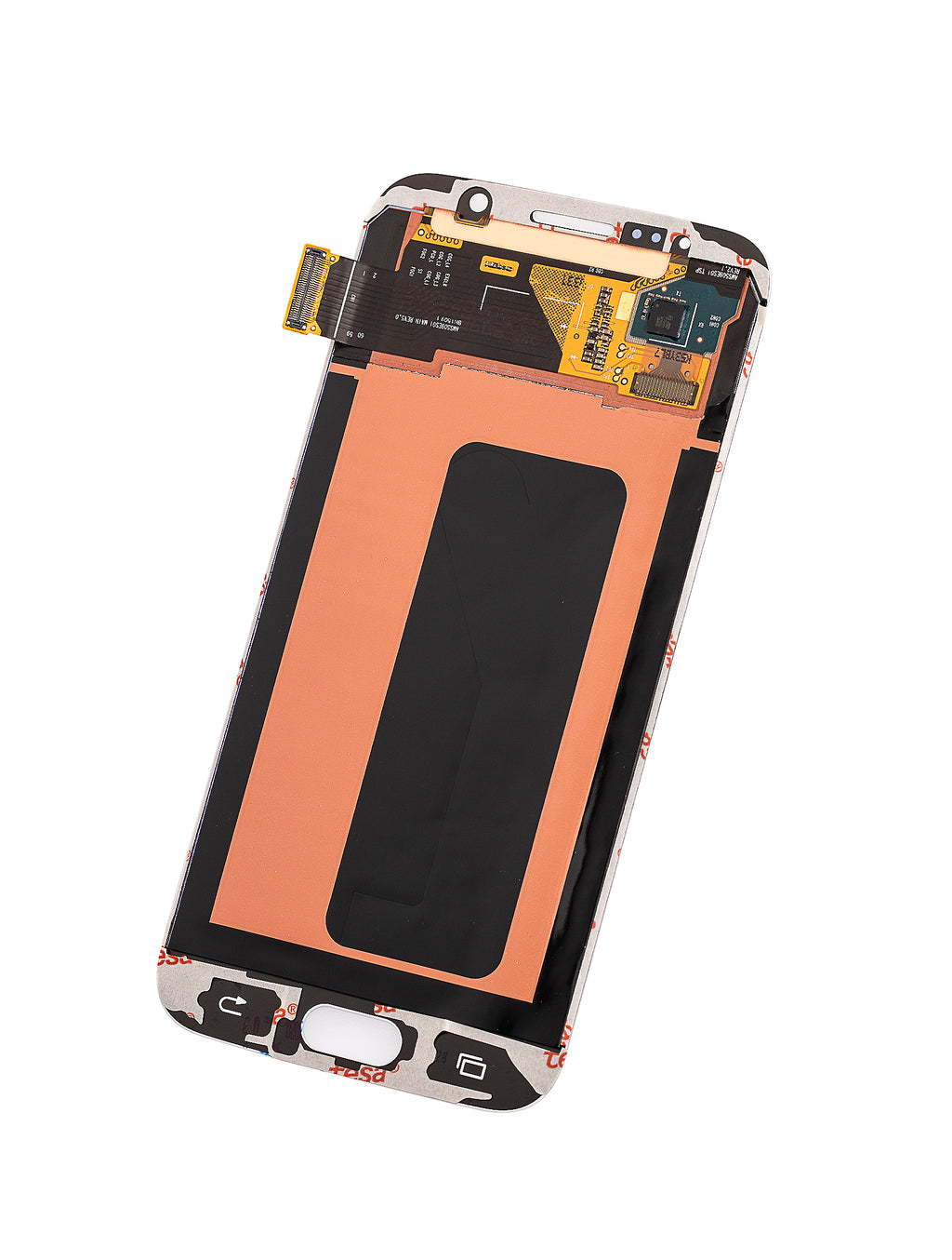 OLED-Display ohne Rahmen für Samsung Galaxy S6 (Refurbished) (White Pearl)