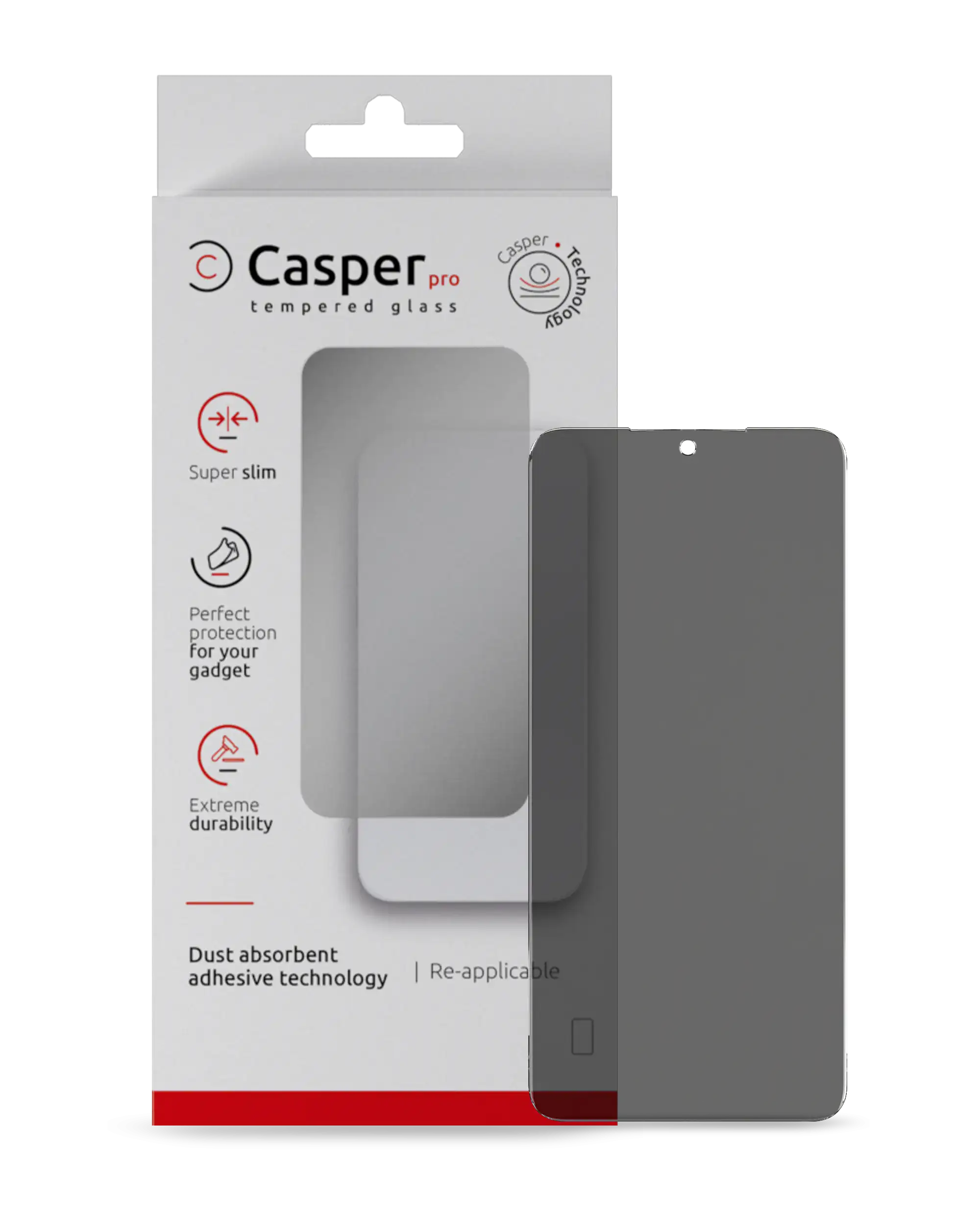 Casper Pro Temperglas für Samsung Galaxy S24 / S25 (Retail Pack) (Privacy)