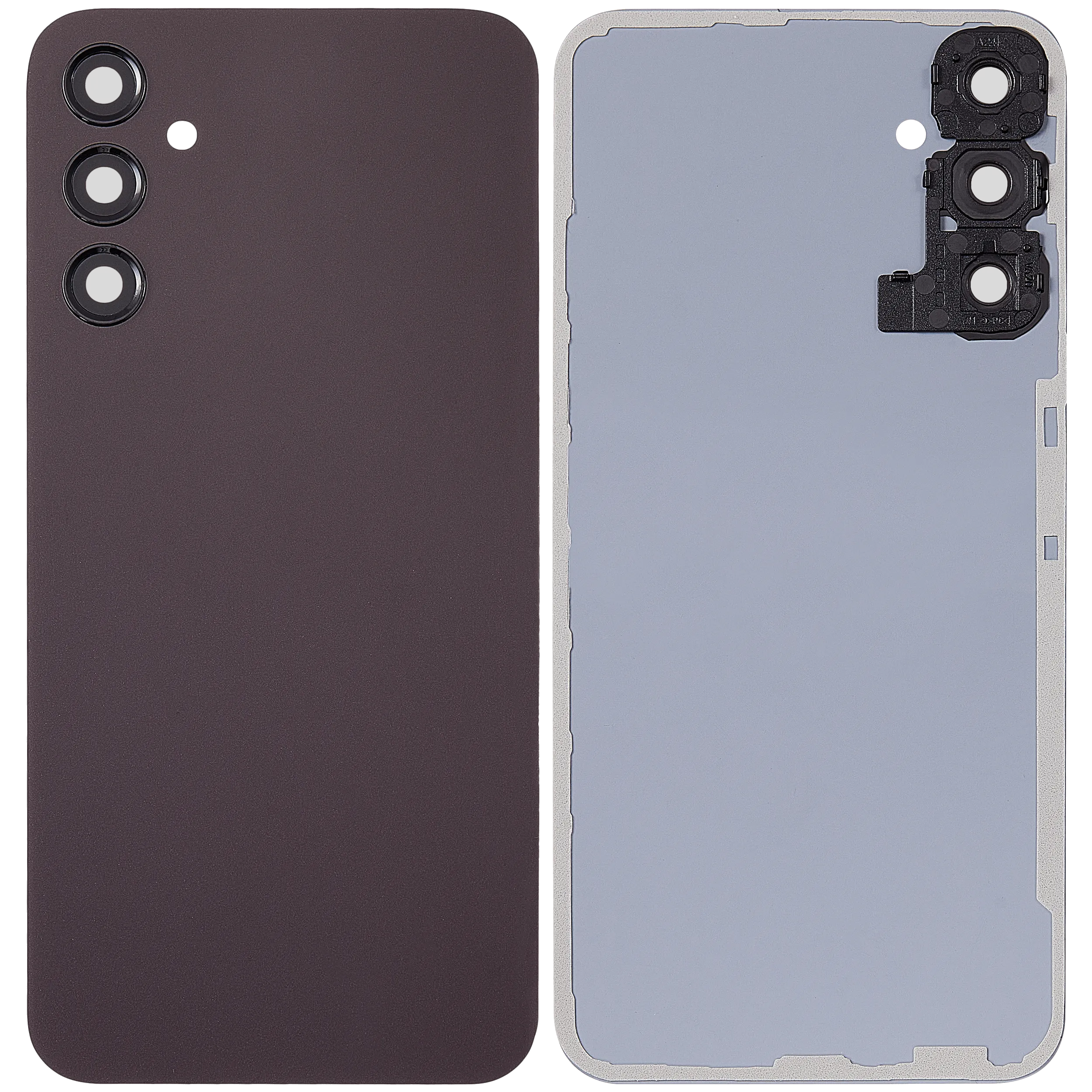 Backcover mit Camera Lens für Samsung Galaxy A24 4G (A245 / 2023)(ohne Logo) (Aftermarket Plus) (Dark red)