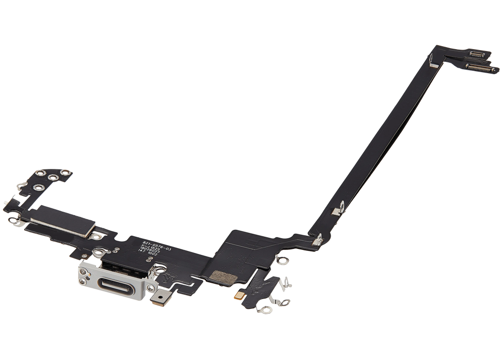 Ladebuchse Flex Cable für iPhone 17 Pro max (Aftermarket Plus) (US-Version) (Silber)