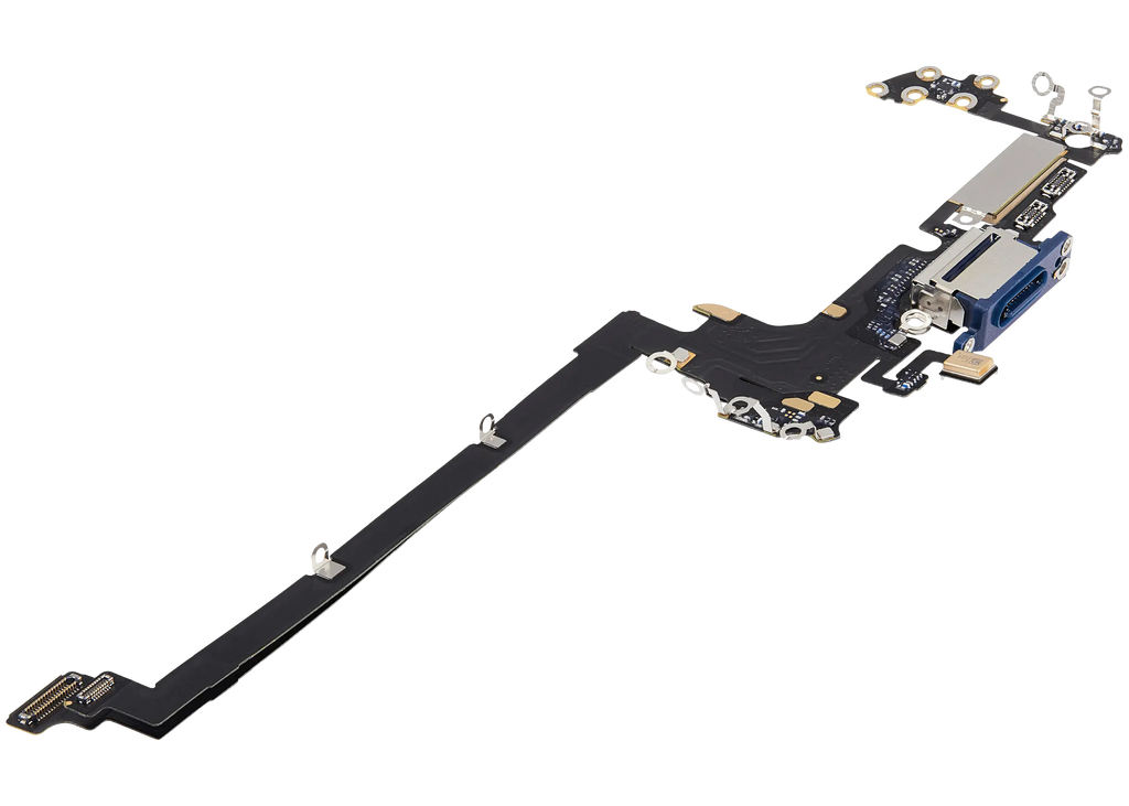 Ladebuchse Flex Cable für iPhone 17 Pro (gebrauchter OEM-Ausbau) (US-Version) (Deep Blue)