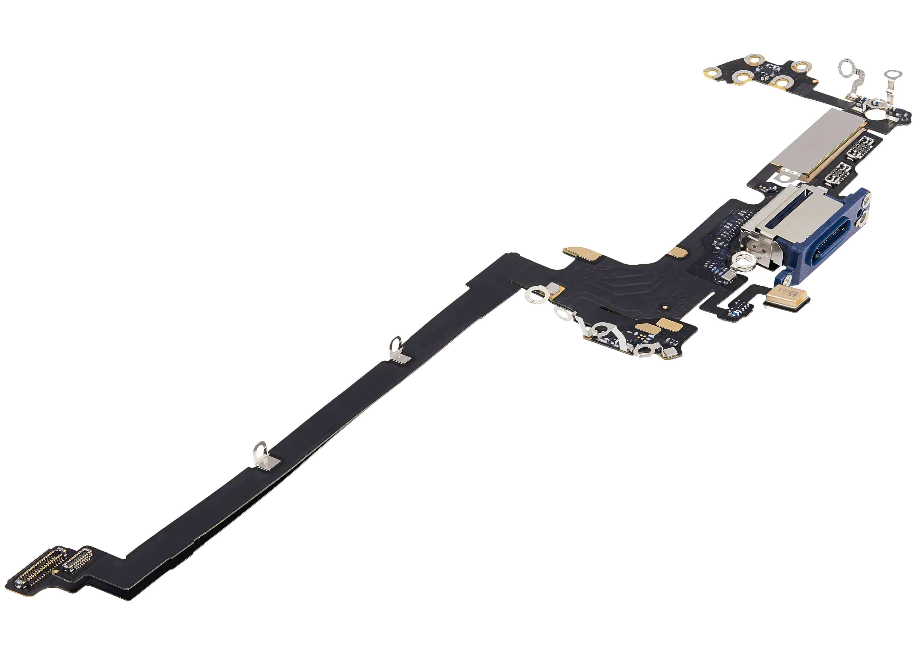 Ladebuchse Flex Cable für iPhone 17 Pro (gebrauchter OEM-Ausbau) (US-Version) (Deep Blue)