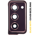 Kameralinse hinten mit Rahmenring für Samsung Galaxy Z Fold 2 5G (Mystic Bronze)