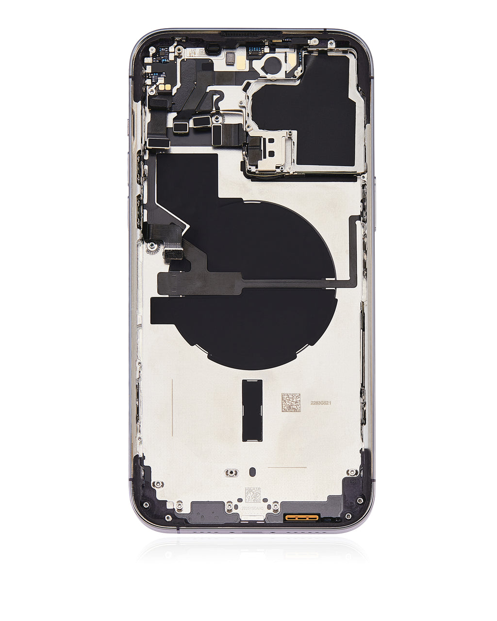 Backcover/Rahmen mit Small Parts für iPhone 14 Pro Max (US-Version) (gebrauchter OEM-Ausbau, Qualität A) (Deep Purple)