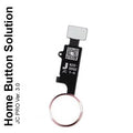 Home Button Solution mit Flex für iPhone 7 / 7 Plus / 8 / 8 Plus (Rose Gold) (Version 3 / JCID)