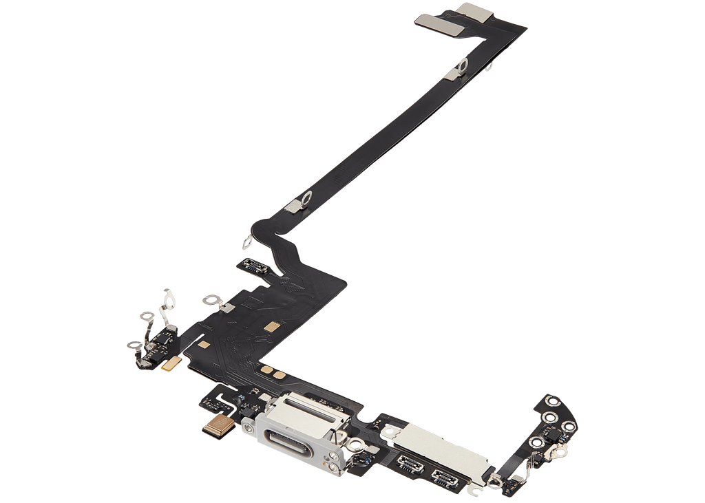 Ladebuchse Flex Cable für iPhone 17 Pro max (Aftermarket Plus) (Internationale Version) (Silber)