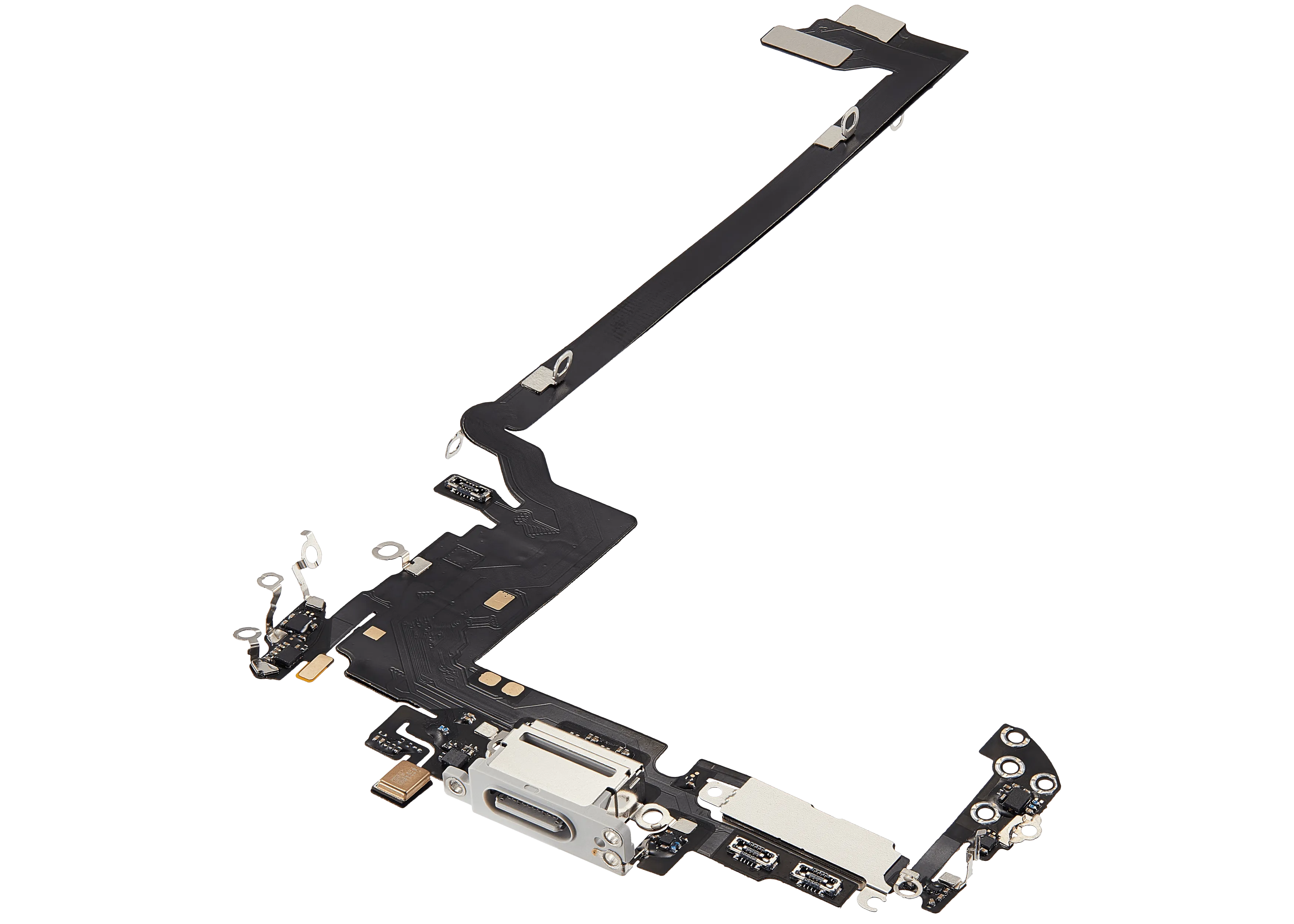 Ladebuchse Flex Cable für iPhone 17 Pro max (Aftermarket Plus) (Internationale Version) (Silber)