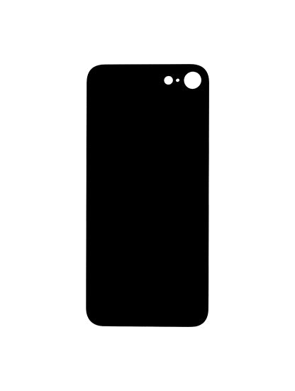 Backcover Glass mit Kameralinse hinten für iPhone 8 (ohne Logo) (Space Grau)
