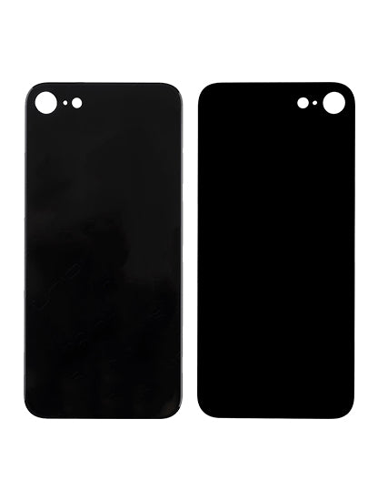 Backcover Glass mit Kameralinse hinten für iPhone 8 (ohne Logo) (Space Grau)