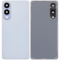 Backcover Glass mit Camera Lens für Samsung Galaxy S25 Edge (ohne Logo) (Aftermarket Plus) (Titanium Icyblue)