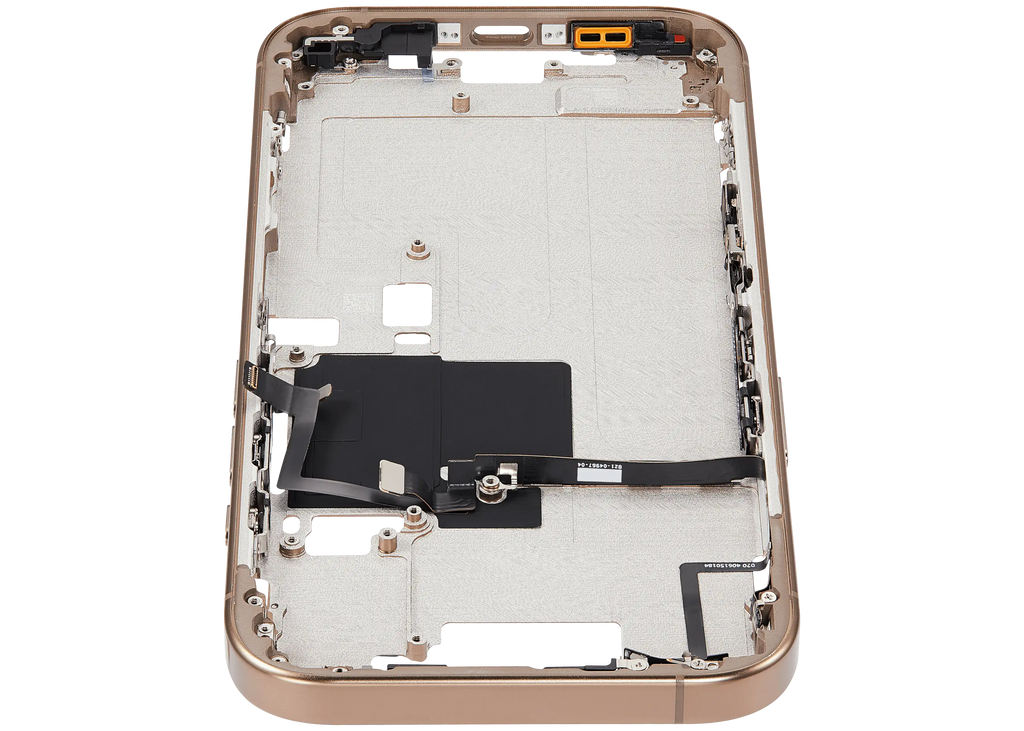 Midframe/Rahmen mit Power And Volume Button für iPhone 16 Pro (US-Version) (Aftermarket Plus) (Desert Titanium)