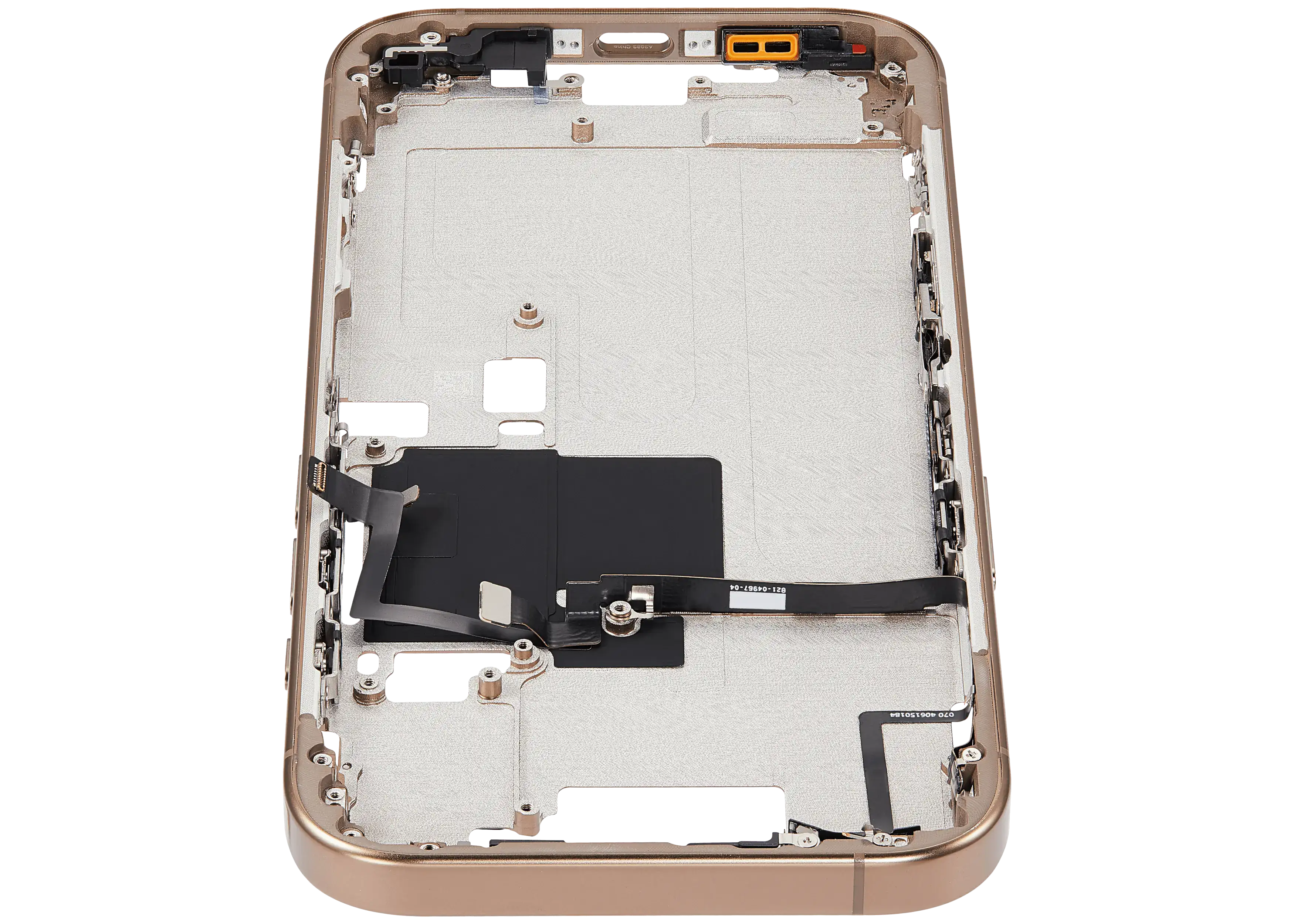 Midframe/Rahmen mit Power And Volume Button für iPhone 16 Pro (US-Version) (Aftermarket Plus) (Desert Titanium)