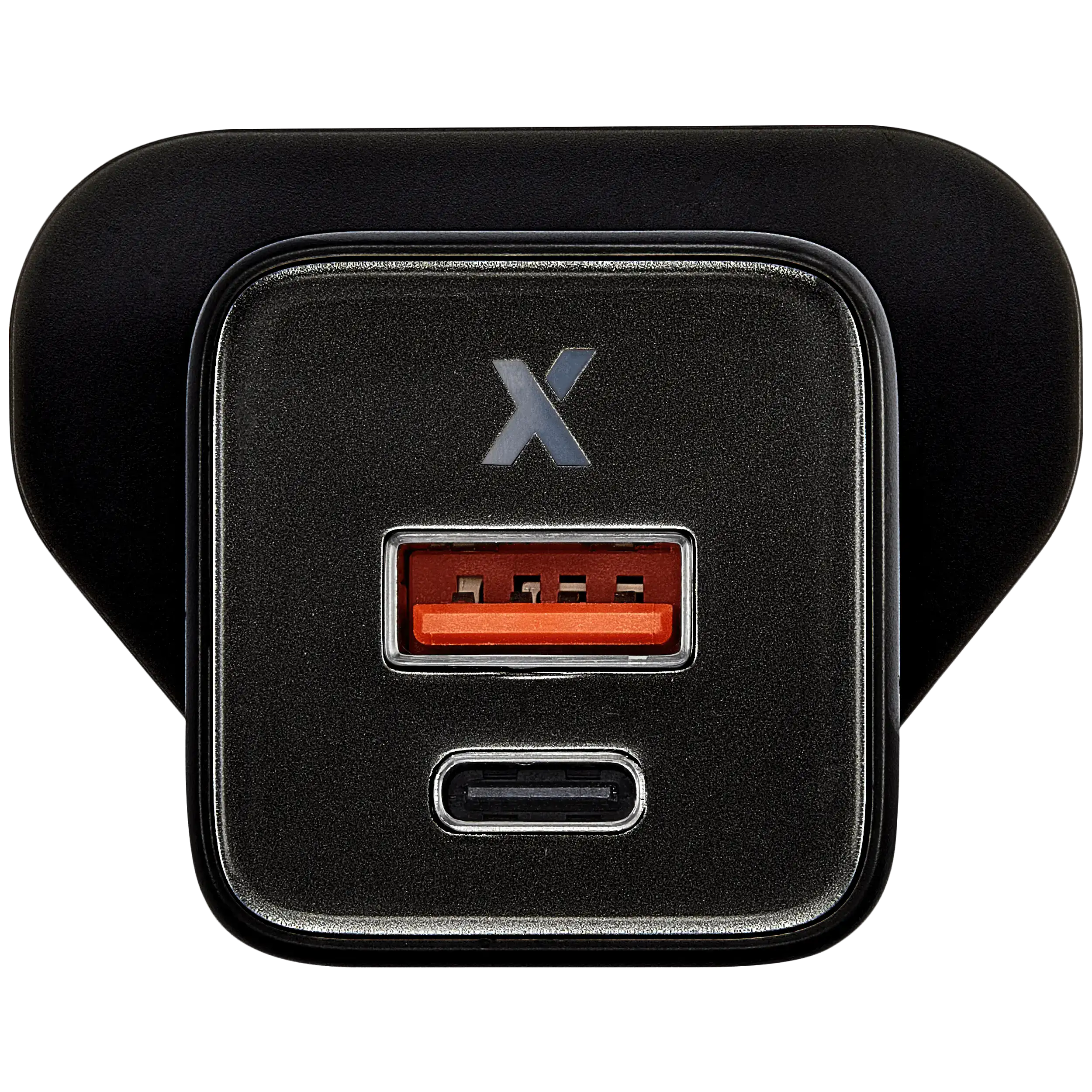 AmpSentrix 30W 2-in-1 USB-C / USB-A Wall Adapter (220V / UK Plug) (Schwarz Titanium)