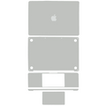 4-in-1 (Top, Bottom, Keyboard, Trackpad) Skin for MacBook Pro 13" A2289 (2020) (Silver)