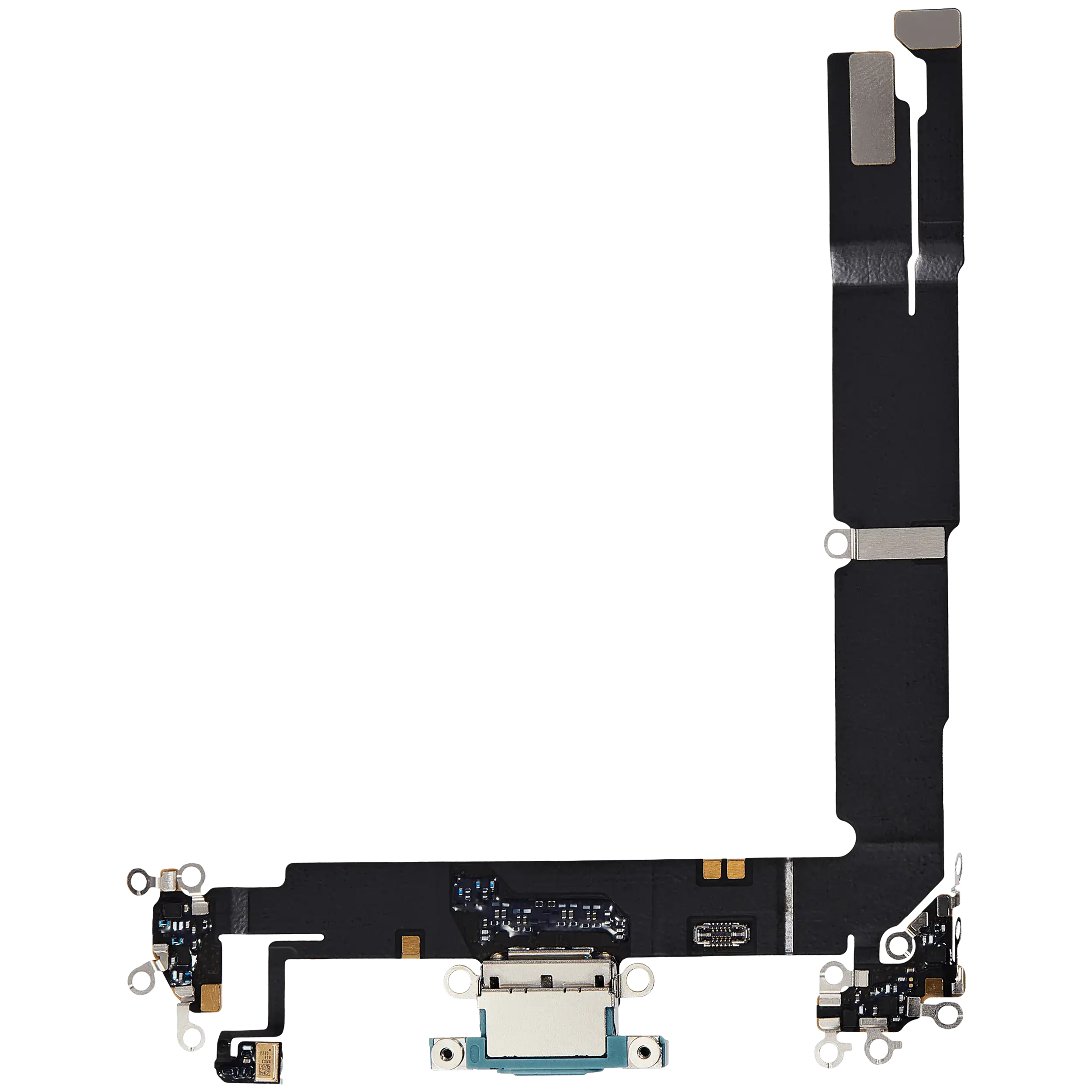 Ladebuchse Flex Cable für iPhone 16 Plus (gebrauchter OEM-Ausbau) (Teal)