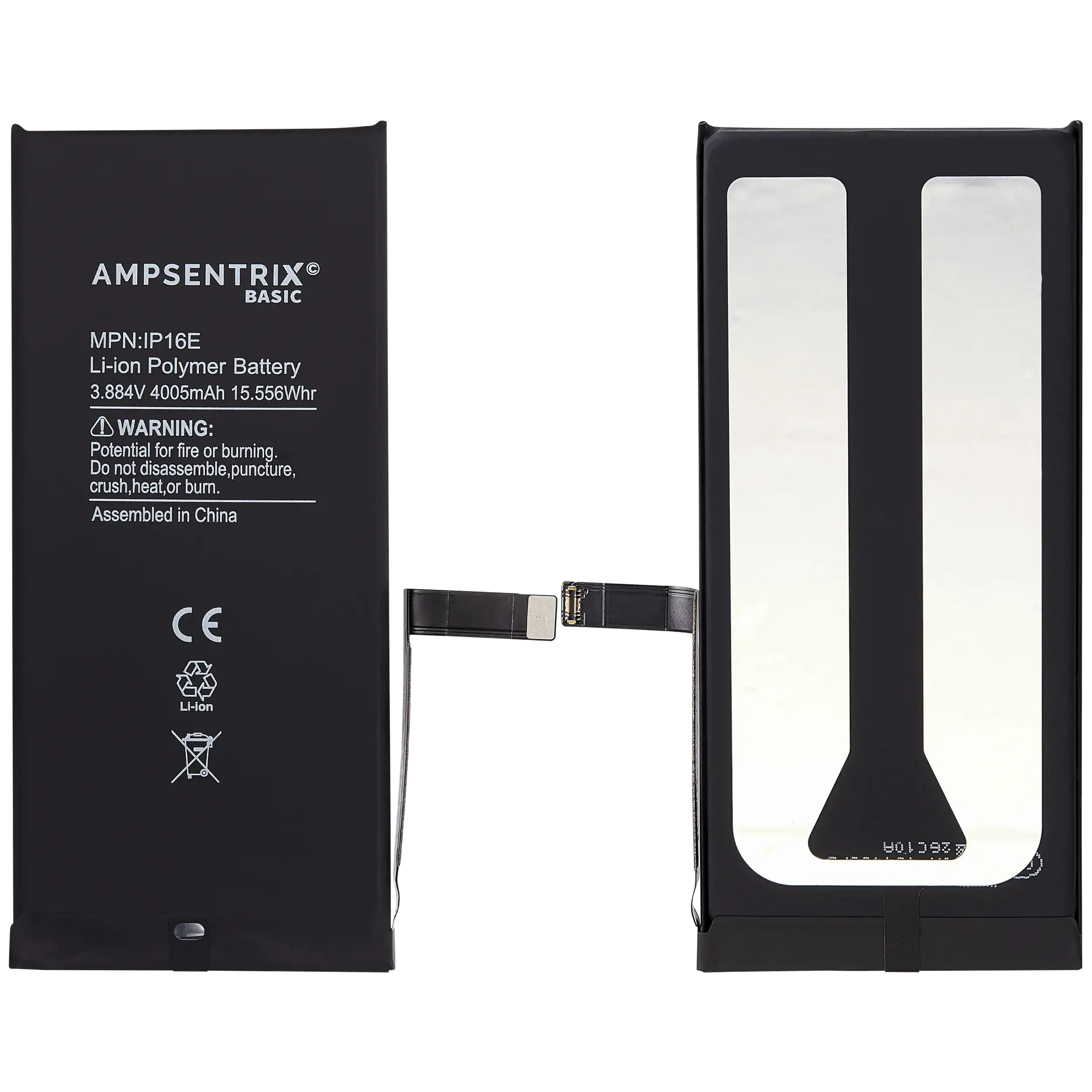 Replacement Akku für iPhone 16e / 17e (AmpSentrix Basic)
