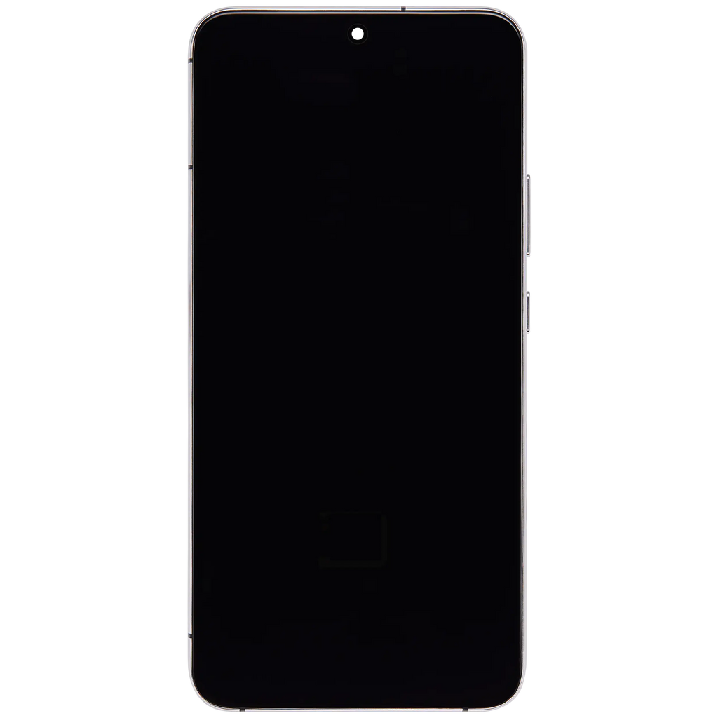 OLED-Display mit Rahmen für Samsung Galaxy S22 Plus 5G (US & Internationale Version) (Aftermarket Plus) (120Hz) (Weiß)