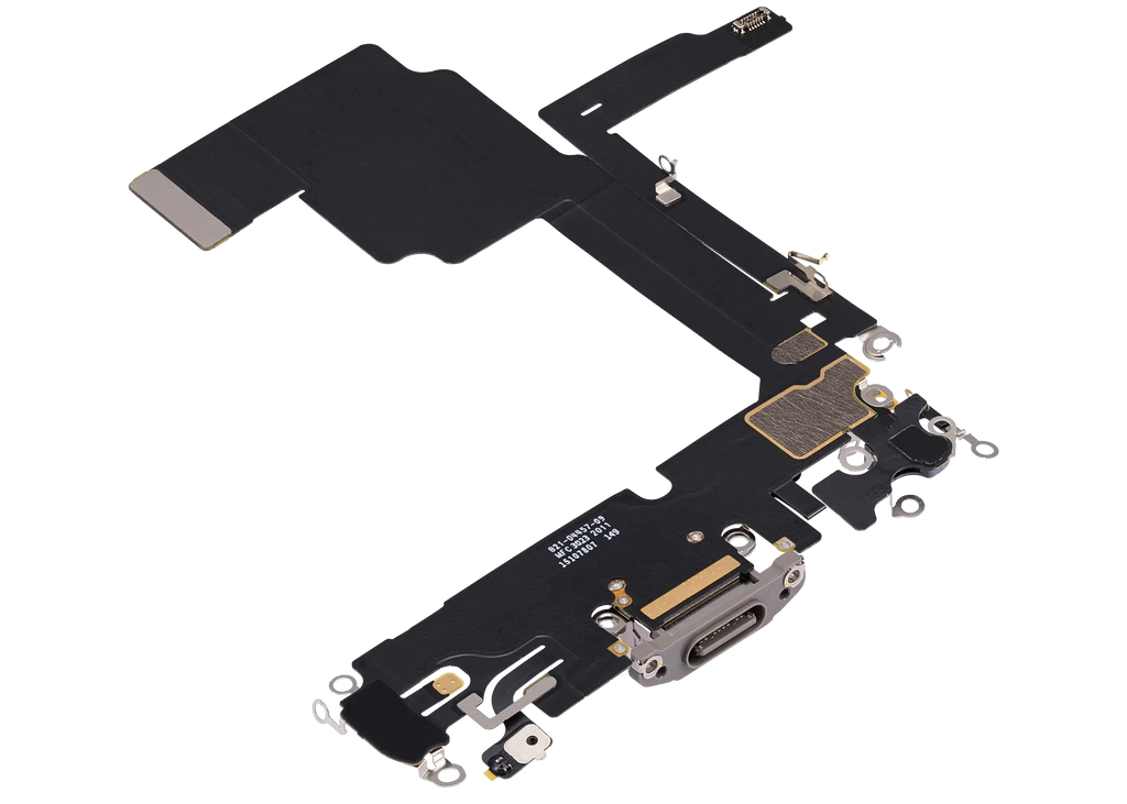 Ladebuchse Flex Cable für iPhone 15 Pro (gebrauchter OEM-Ausbau) (Natural Titanium)