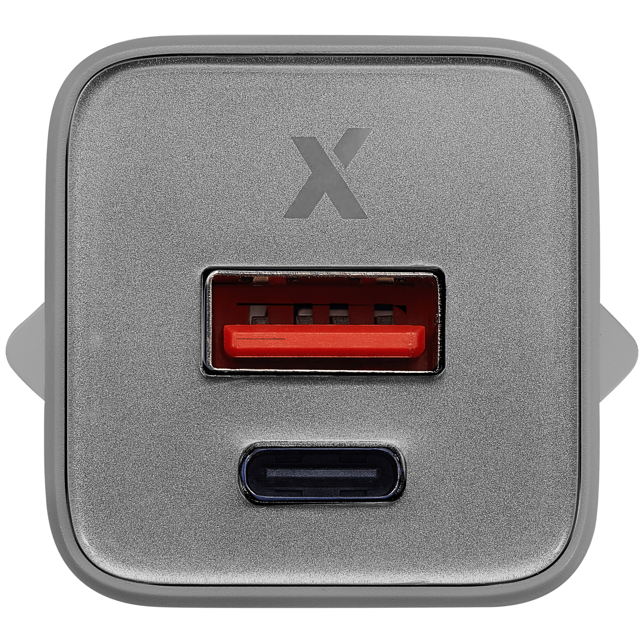 AmpSentrix Pro 30W 2-in-1 USB-C / USB-A GaN Wall Adapter (220V / EU Plug) (Natural Titanium)
