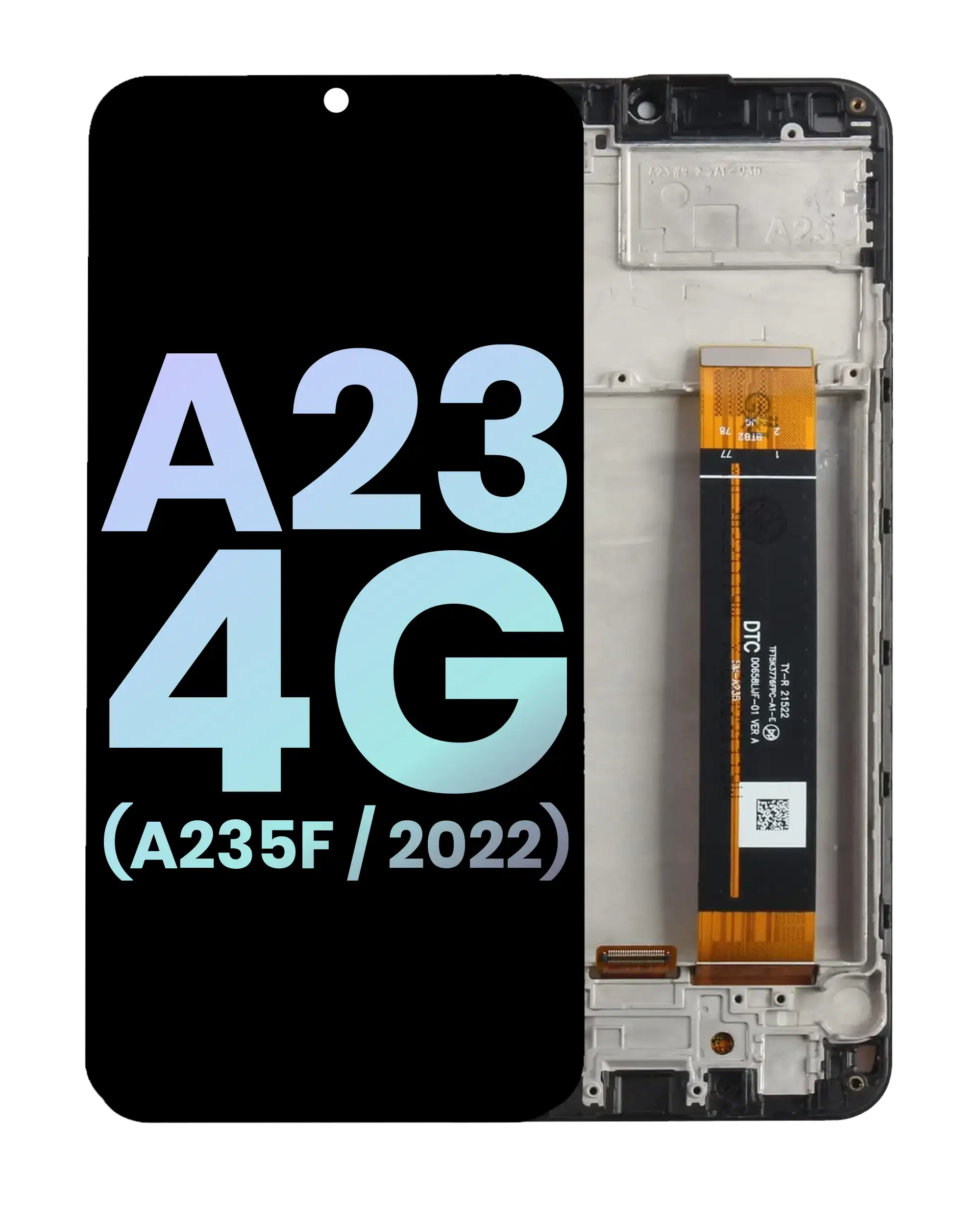 LCD-Display mit Rahmen für Samsung Galaxy A23 4G (A235F) Service-Pack
