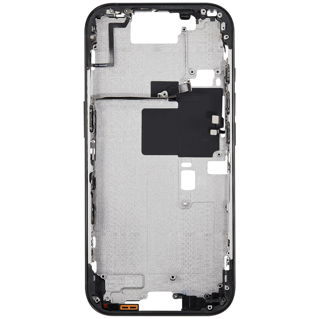 Midframe/Rahmen mit Power And Volume Button für iPhone 16 Pro (EU / Global Version) (Aftermarket Plus) (Schwarz Titanium)