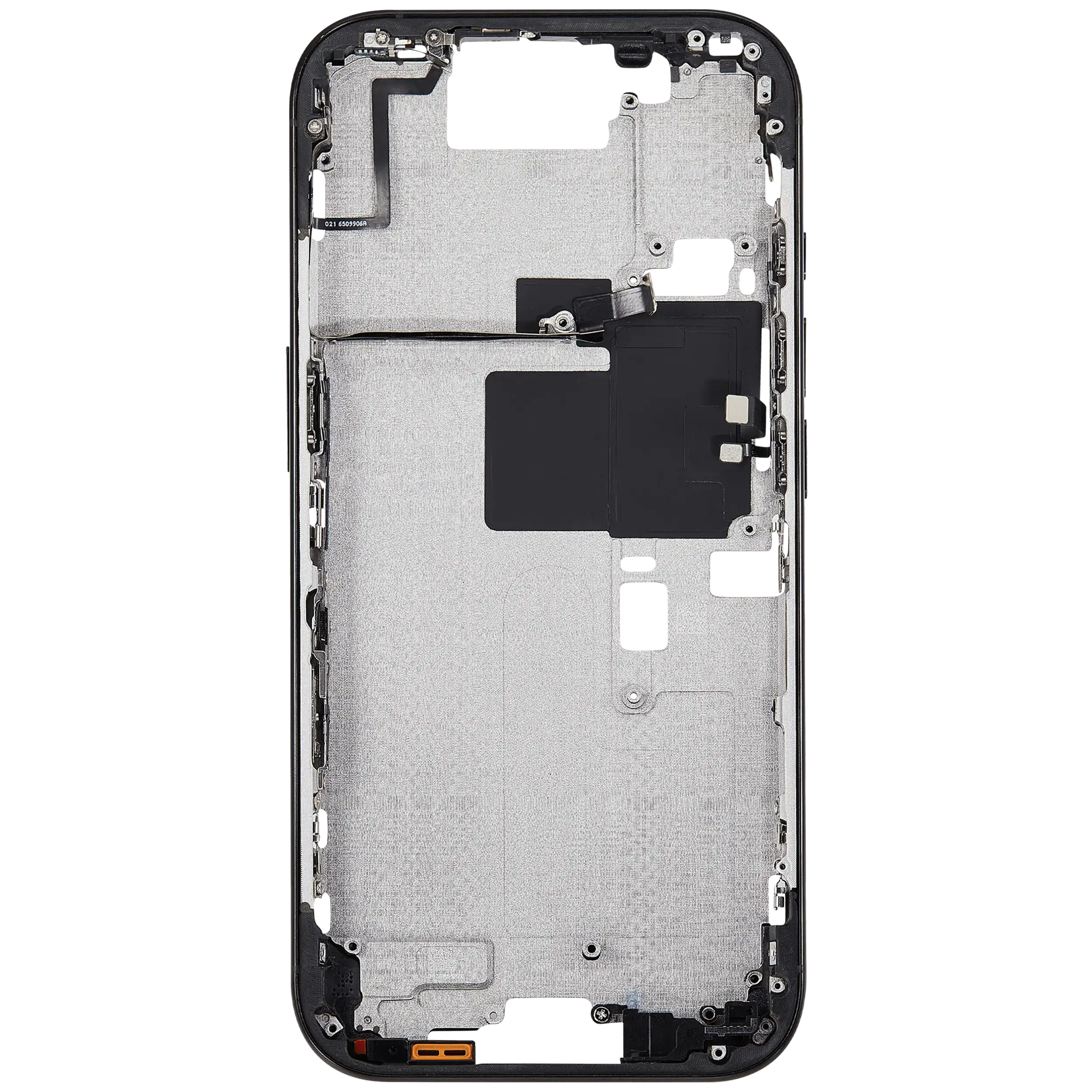 Midframe/Rahmen mit Power And Volume Button für iPhone 16 Pro (EU / Global Version) (Aftermarket Plus) (Schwarz Titanium)
