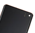 OLED-Display mit Rahmen für Samsung Galaxy S10 (Service Pack) (Flamingo Pink)