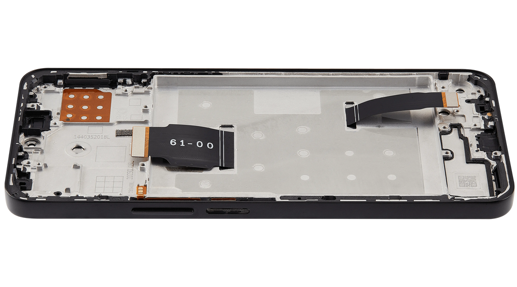 LCD-Display mit Rahmen für Honor X8A / X50i / 90 Lite (Aftermarket Plus) (Midnight Schwarz)