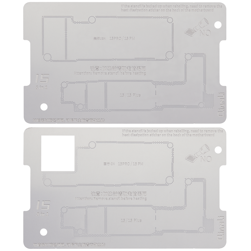 Qianli iSocket 8-in-1 Motherboard Testständer iPhone 15 Pro Max mit US Pin Board