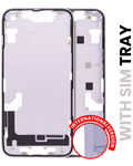 Midframe/Frame with Small Parts for iPhone 14 (EU/Global Version) (Used OEM Pull, Grade A) (Purple)