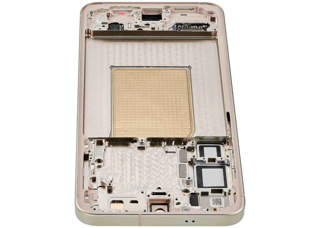 OLED-Display mit Rahmen für Samsung Galaxy S25 Plus 5G (US & Internationale Version) (Aftermarket Plus) (Pink Gold)