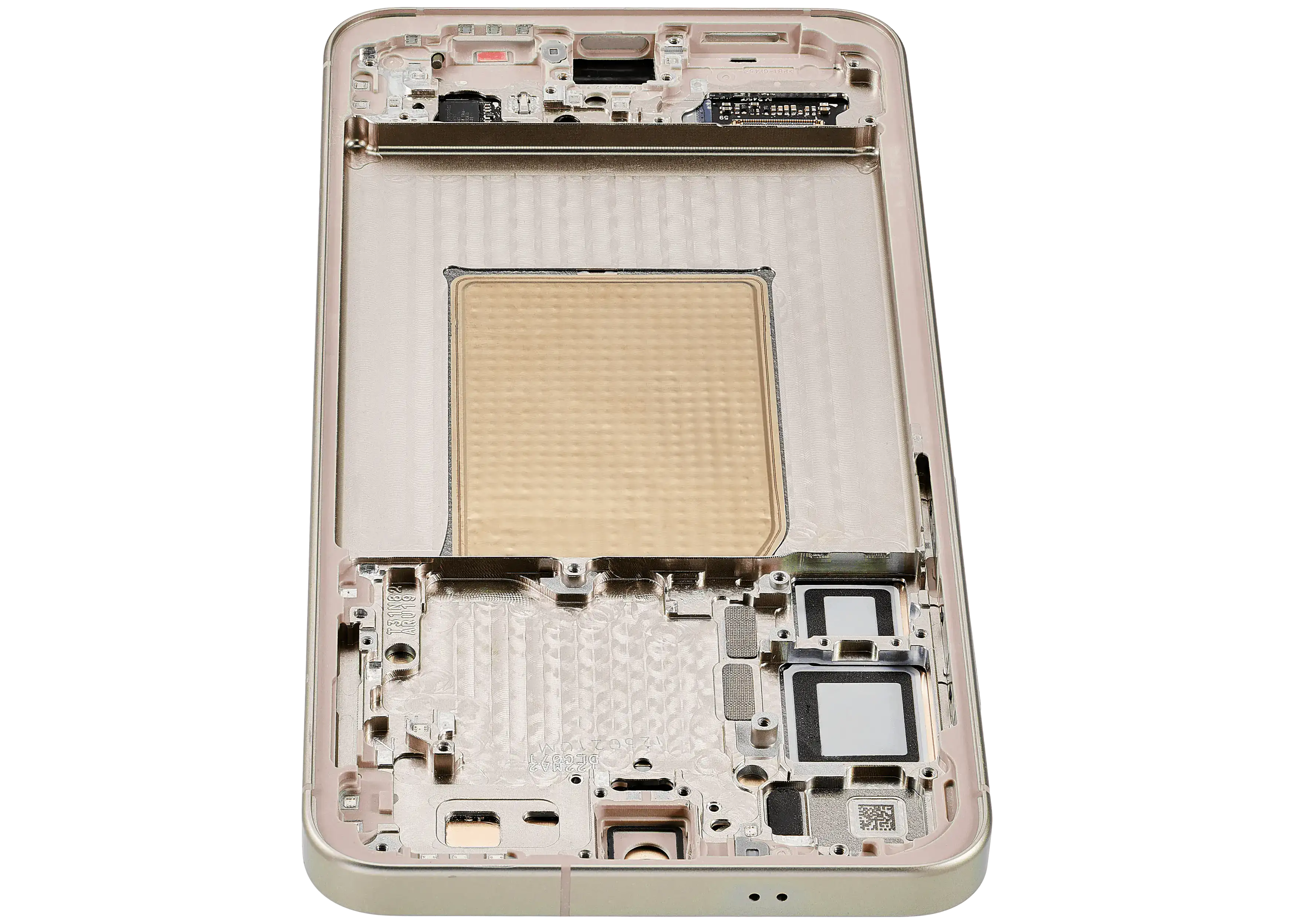 OLED-Display mit Rahmen für Samsung Galaxy S25 Plus 5G (US & Internationale Version) (Aftermarket Plus) (Pink Gold)
