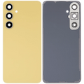 Backcover Glass mit Camera Lens für Samsung Galaxy S24 FE (ohne Logo) (Aftermarket Plus) (Gelb)