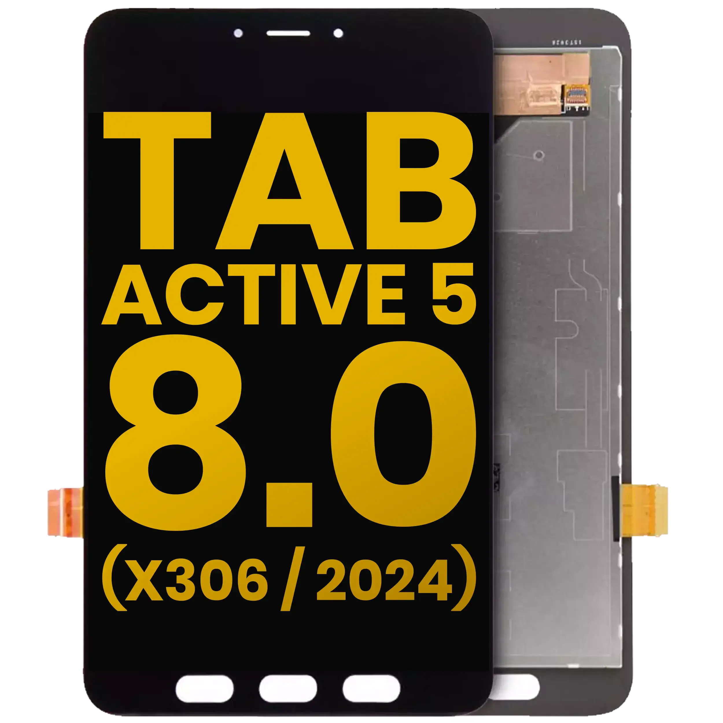 LCD-Display ohne Rahmen Samsung Tab Active 5 8.0 generalüberholt Schwarz