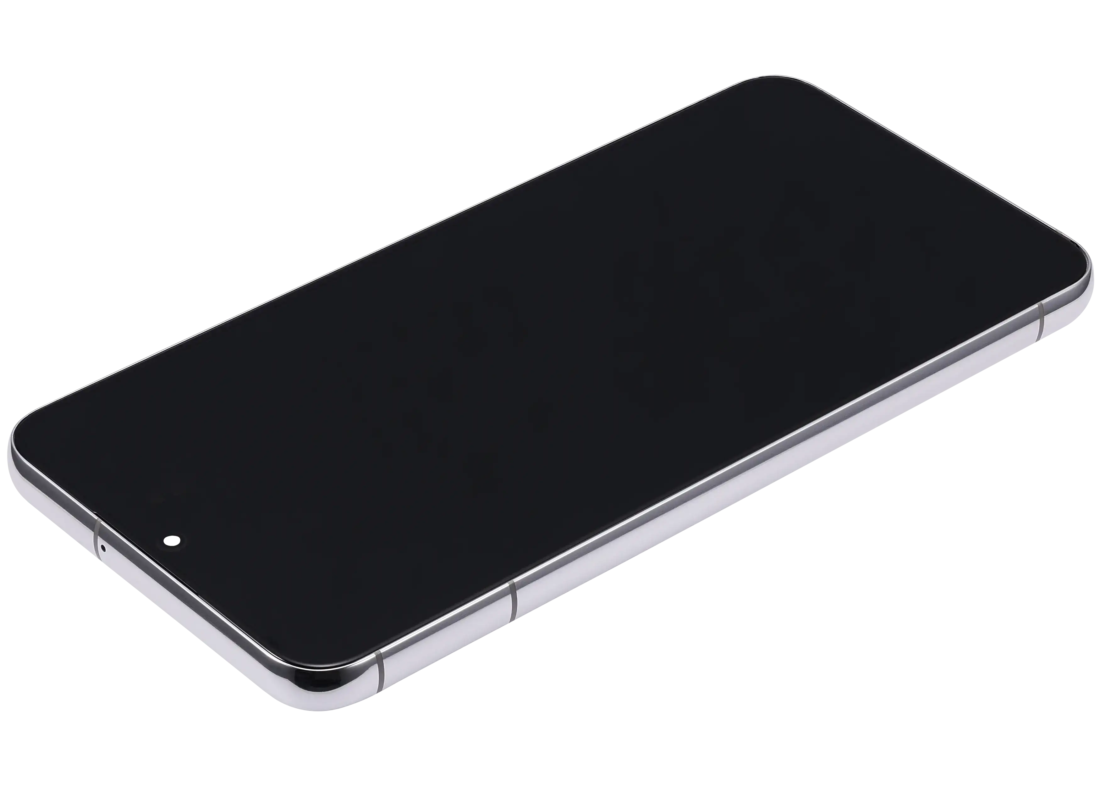 OLED-Display mit Rahmen für Samsung Galaxy S22 Plus 5G (gebrauchter OEM-Ausbau, Qualität A) (Weiß)