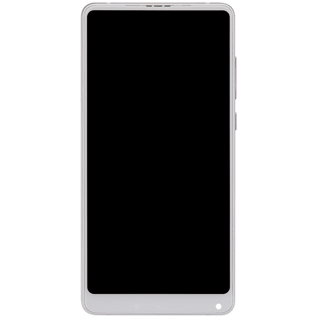 LCD-Display mit Rahmen für Xiaomi Mi Mix 2S (Aftermarket Plus) (Weiß)