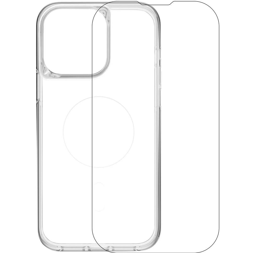 Clear Case mit Display Protector And MagSafe für iPhone 15 Pro (Skech)