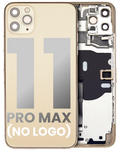 Backcover/Rahmen m. Kleinteilen f. iPhone 11 Pro Max Gold (o. Logo) Aftermarket+