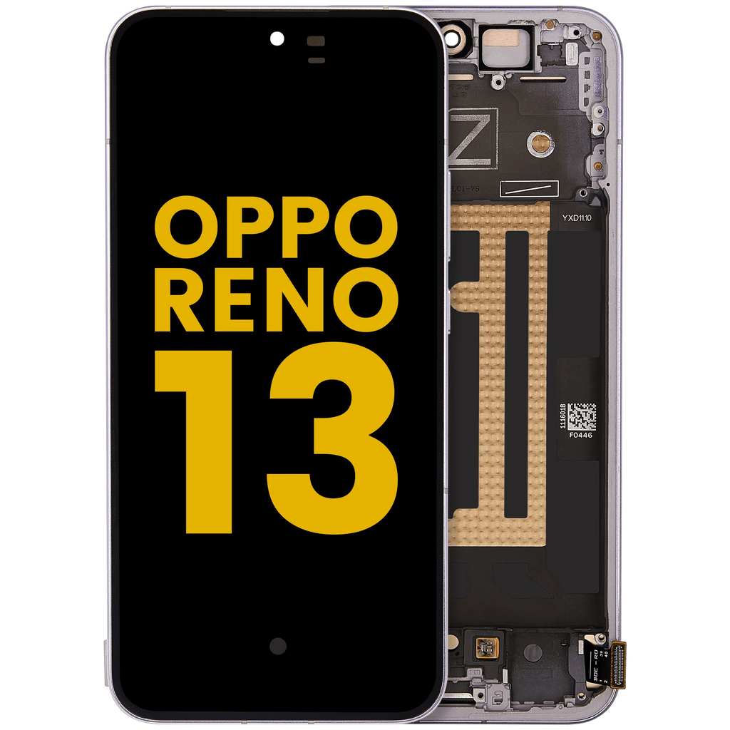 OLED-Display mit Rahmen für OPPO Reno 13 (Refurbished) (Lila)