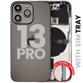 Backcover/Rahmen mit Small Parts für iPhone 13 Pro (EU / Global Version) (gebrauchter OEM-Ausbau, Qualität A) (Graphite)