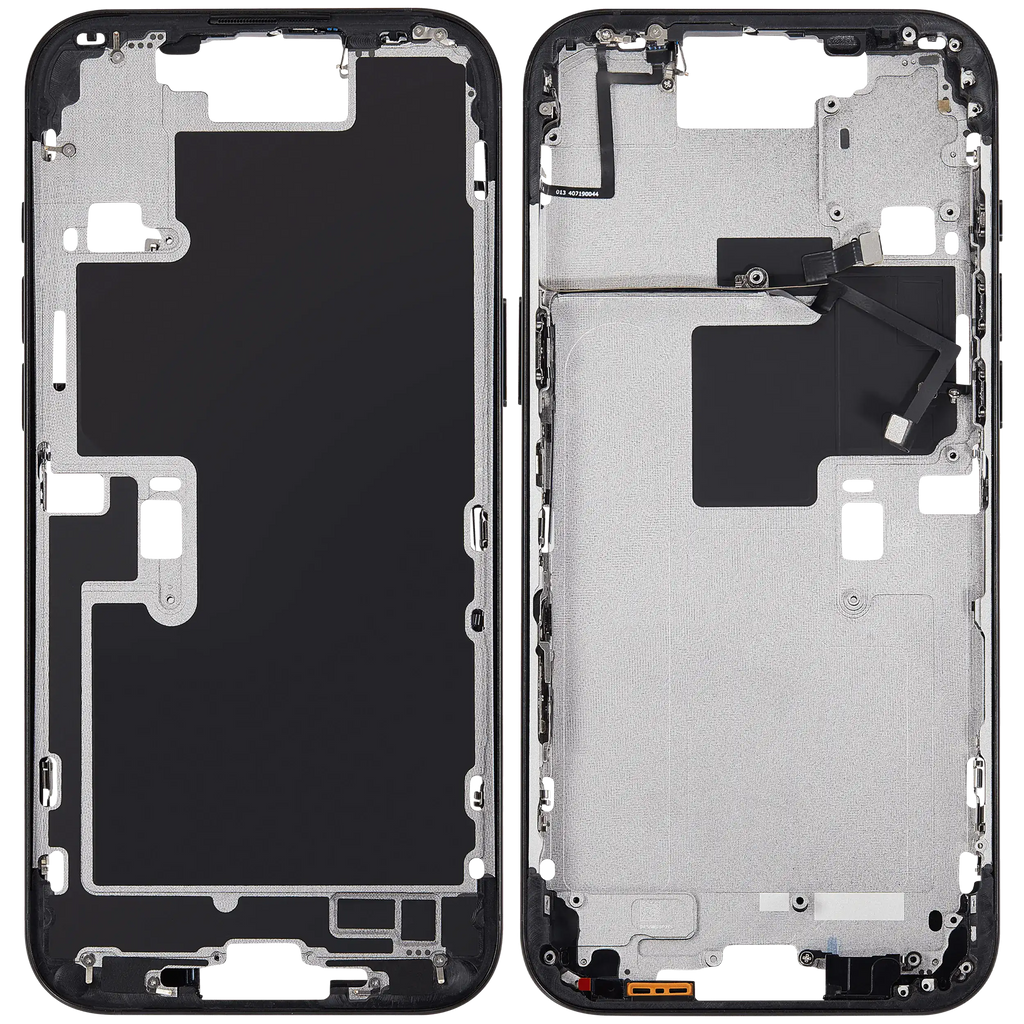 Midframe/Rahmen mit Power And Volume Button für iPhone 16 Pro Max (EU / Global Version) (Aftermarket Plus) (Schwarz Titanium)