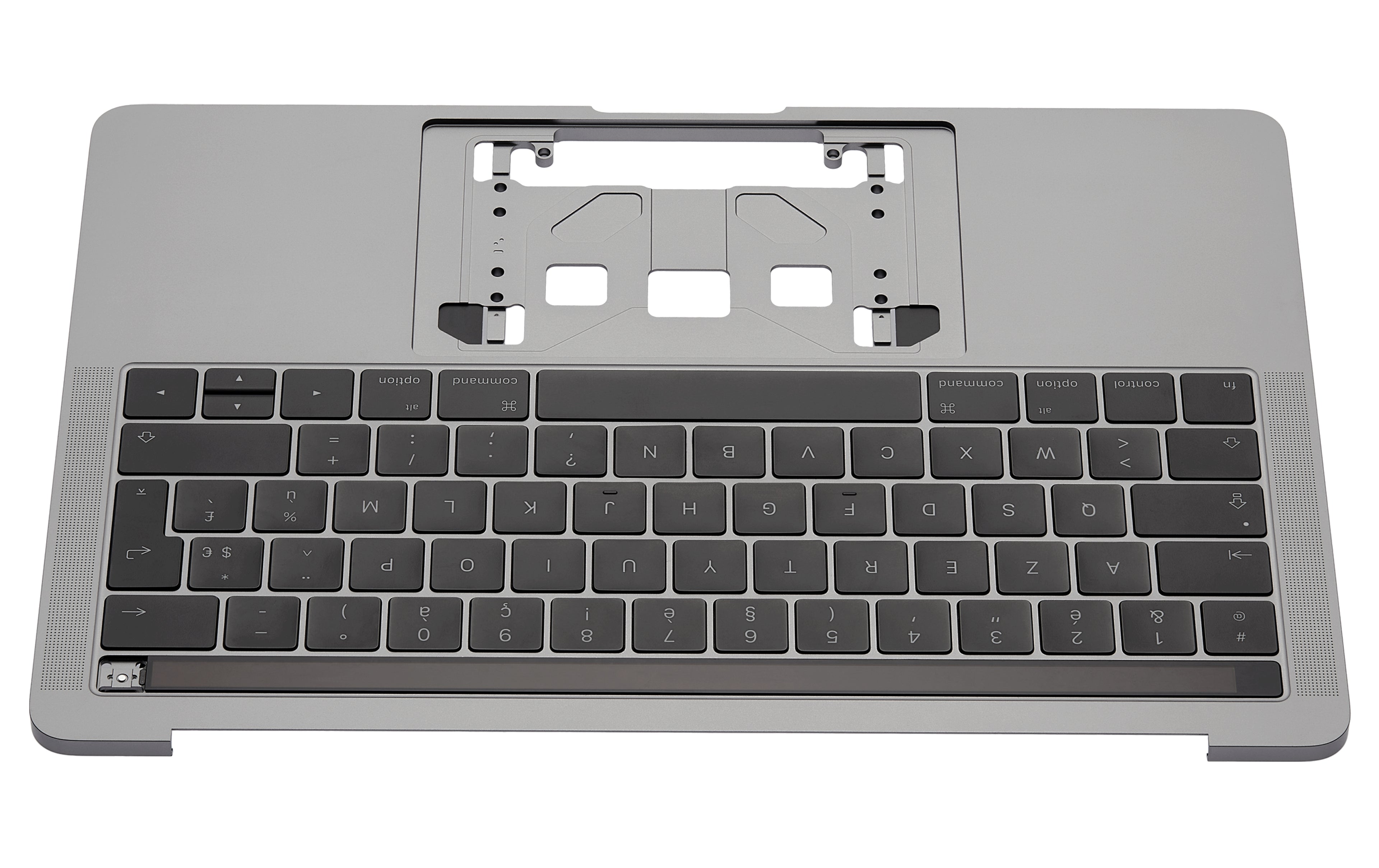 Top Case mit Keyboard (ISO French) für MacBook Pro 13" A1706 (2016-2017) (Space Grau)