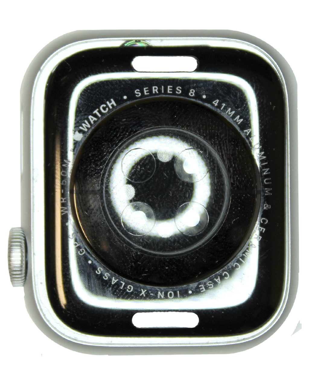Backcover/Rahmen für Watch Series 8 (41MM) (GPS Version) (gebrauchter OEM-Ausbau, Qualität B/C) (Aluminum/Silver)
