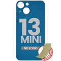 Backcover mit 3M-Klebstoff für iPhone 13 Mini ohne Logo große Kameraöffnung Blau