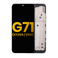 OLED-Display mit Rahmen für Motorola Moto G71 5G Refurbished Alle Farben