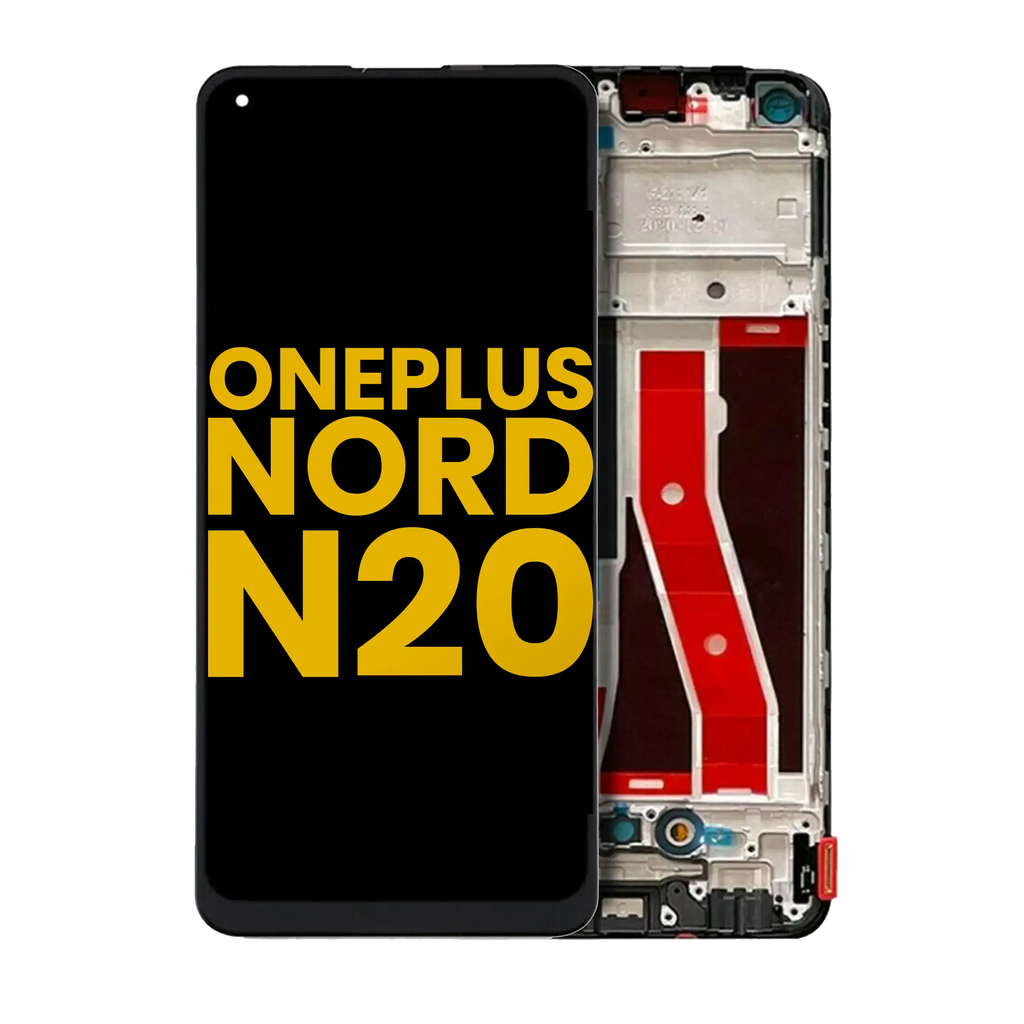 OLED-Display mit Rahmen für OnePlus Nord N20 5G (Refurbished) (Alle Farben)